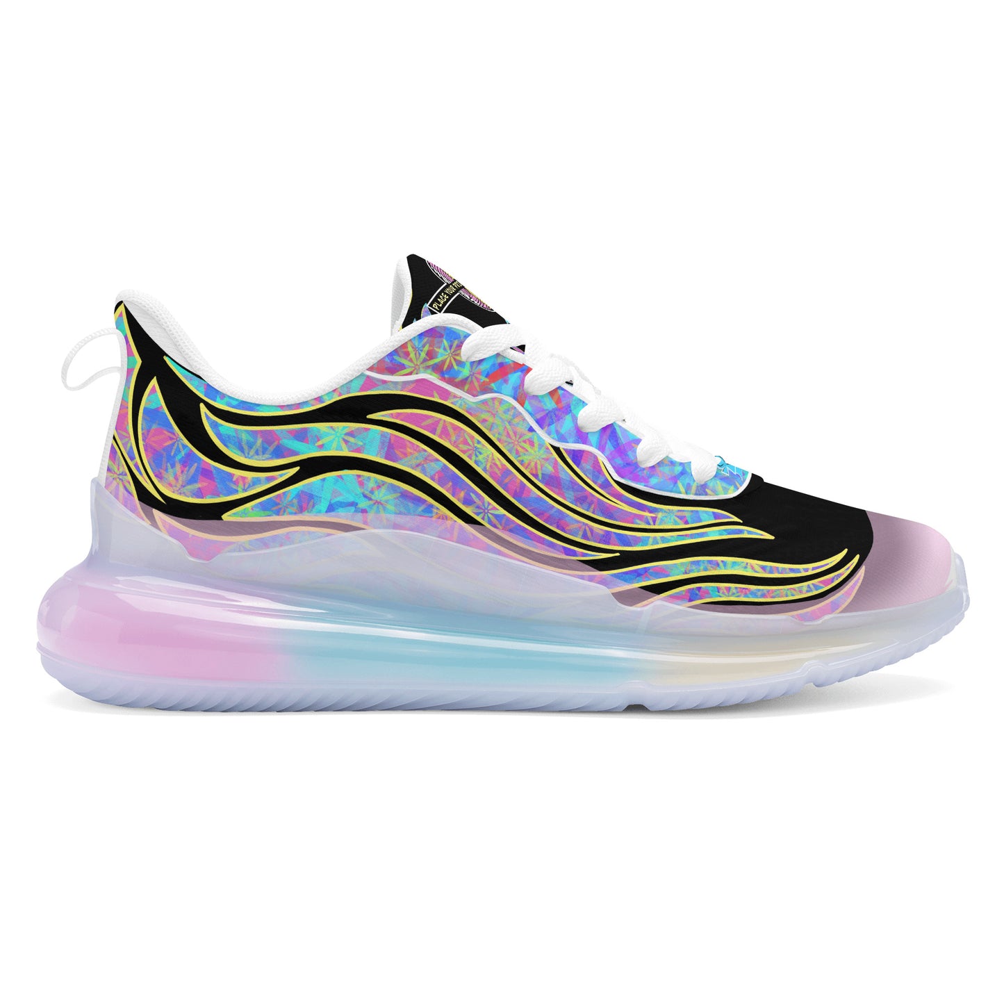 Women's Wavy Ones Black Aqua Running Shoes