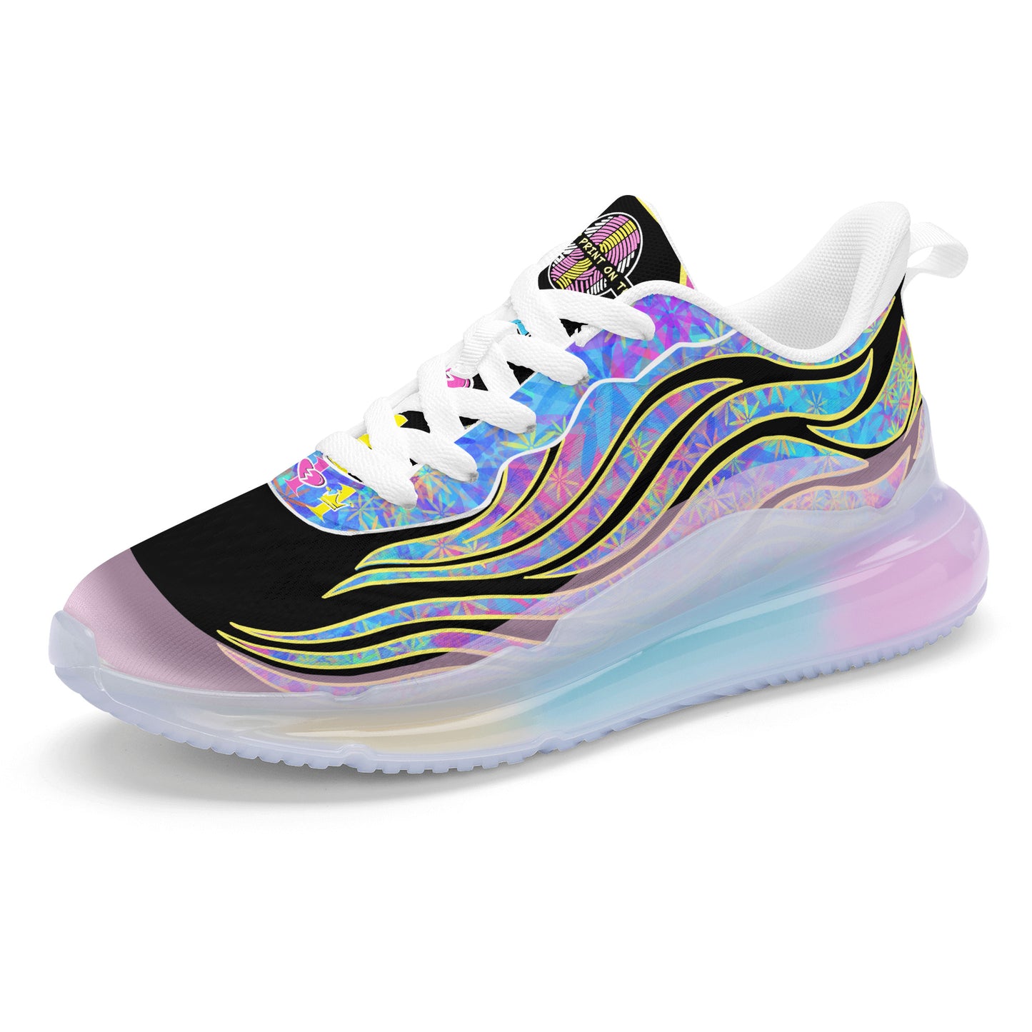 Women's Wavy Ones Black Aqua Running Shoes