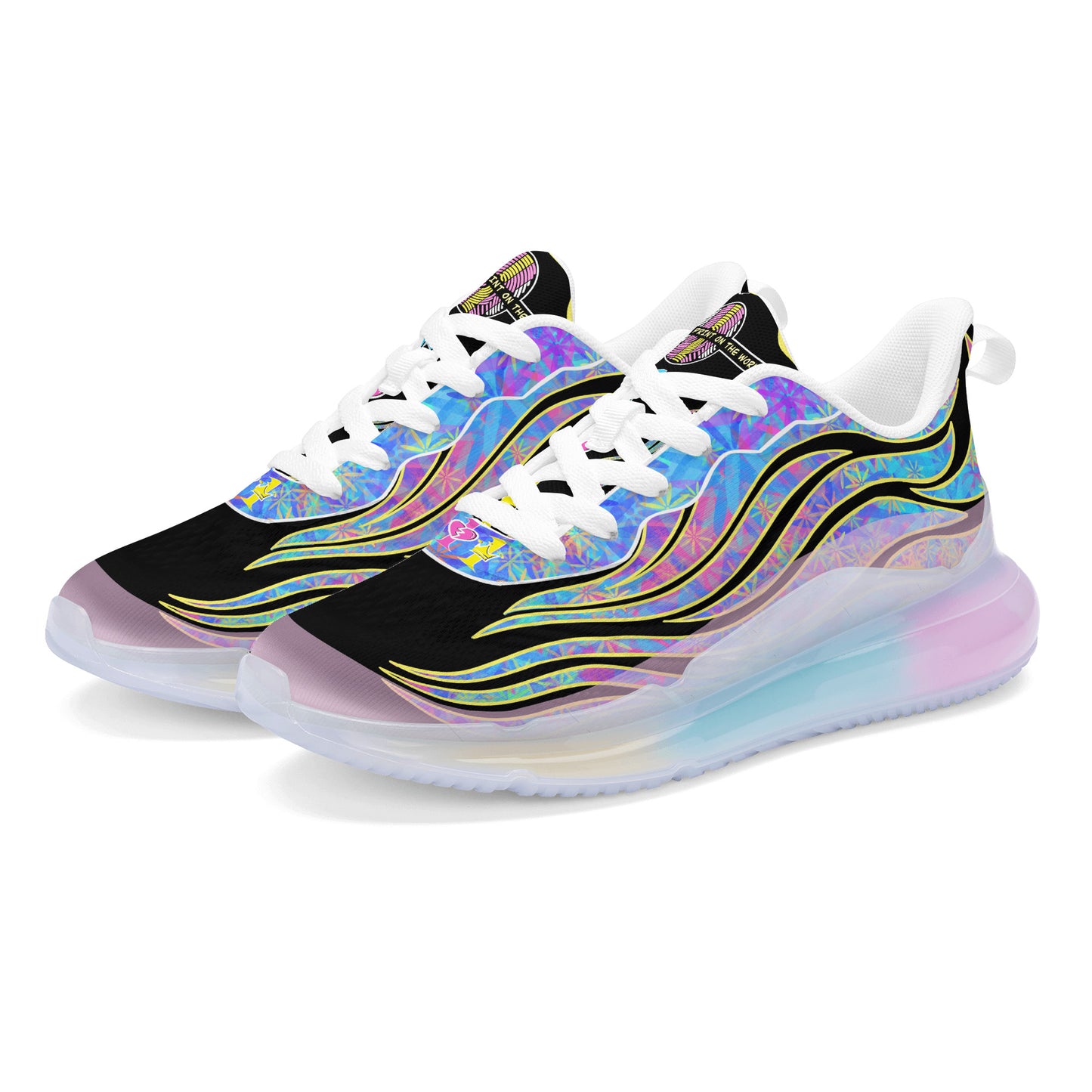 Women's Wavy Ones Black Aqua Running Shoes
