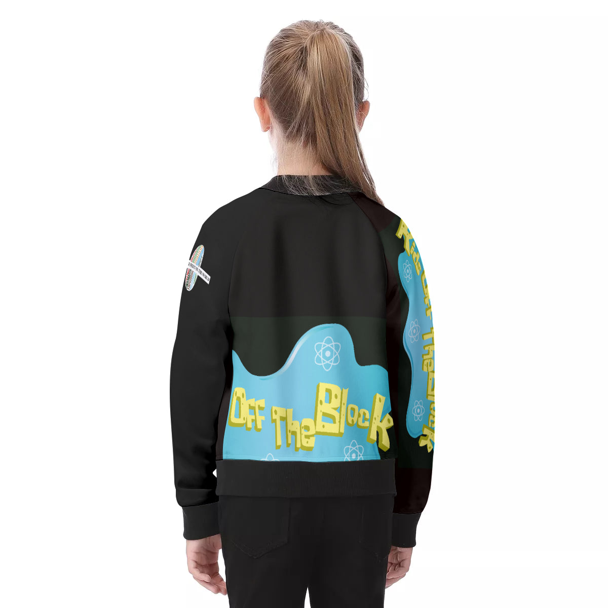 Kids Off The Block Raglan Sleeve Jacket | Black Jacket | Sky Lyfe