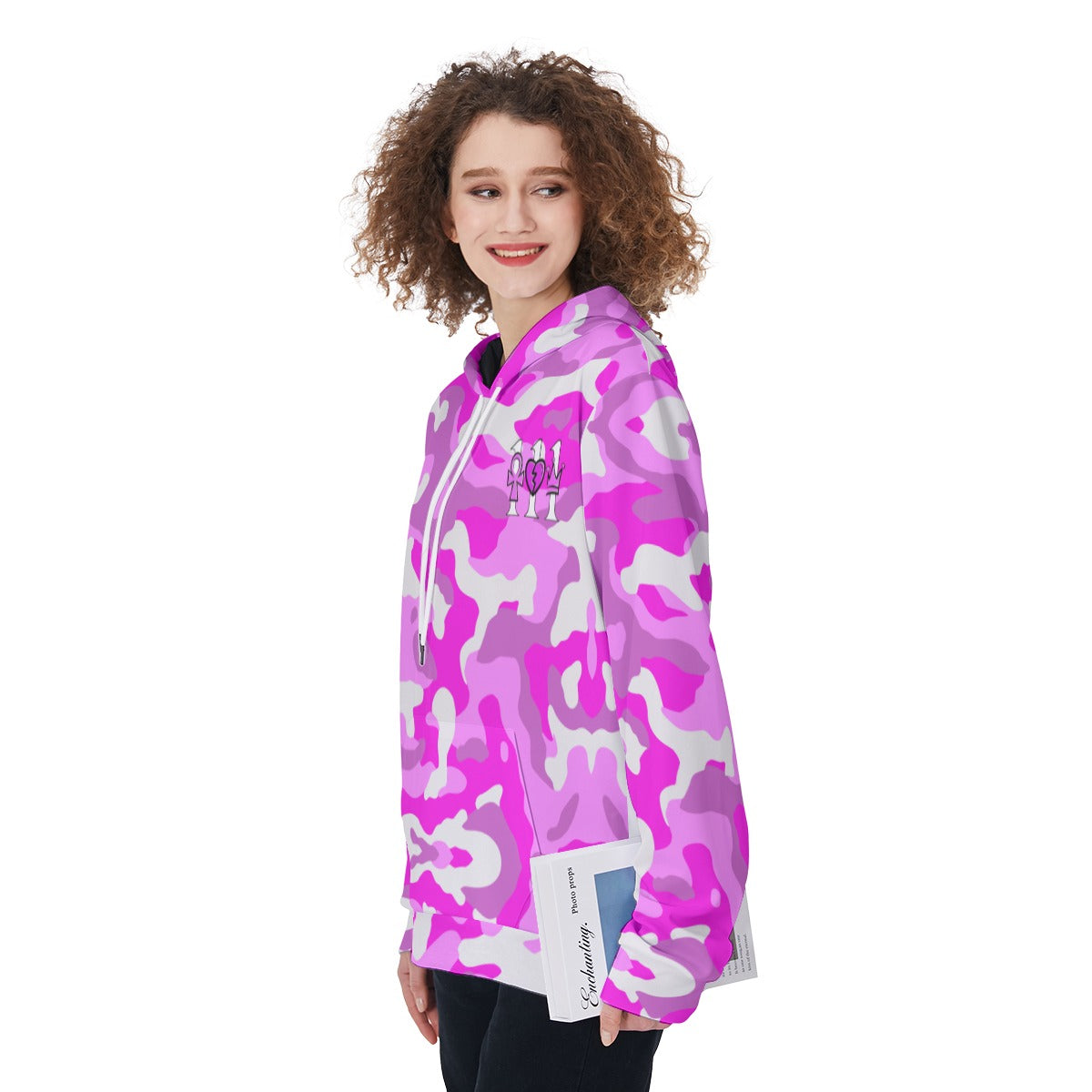 111 PINK CAMO Women's HOODIE