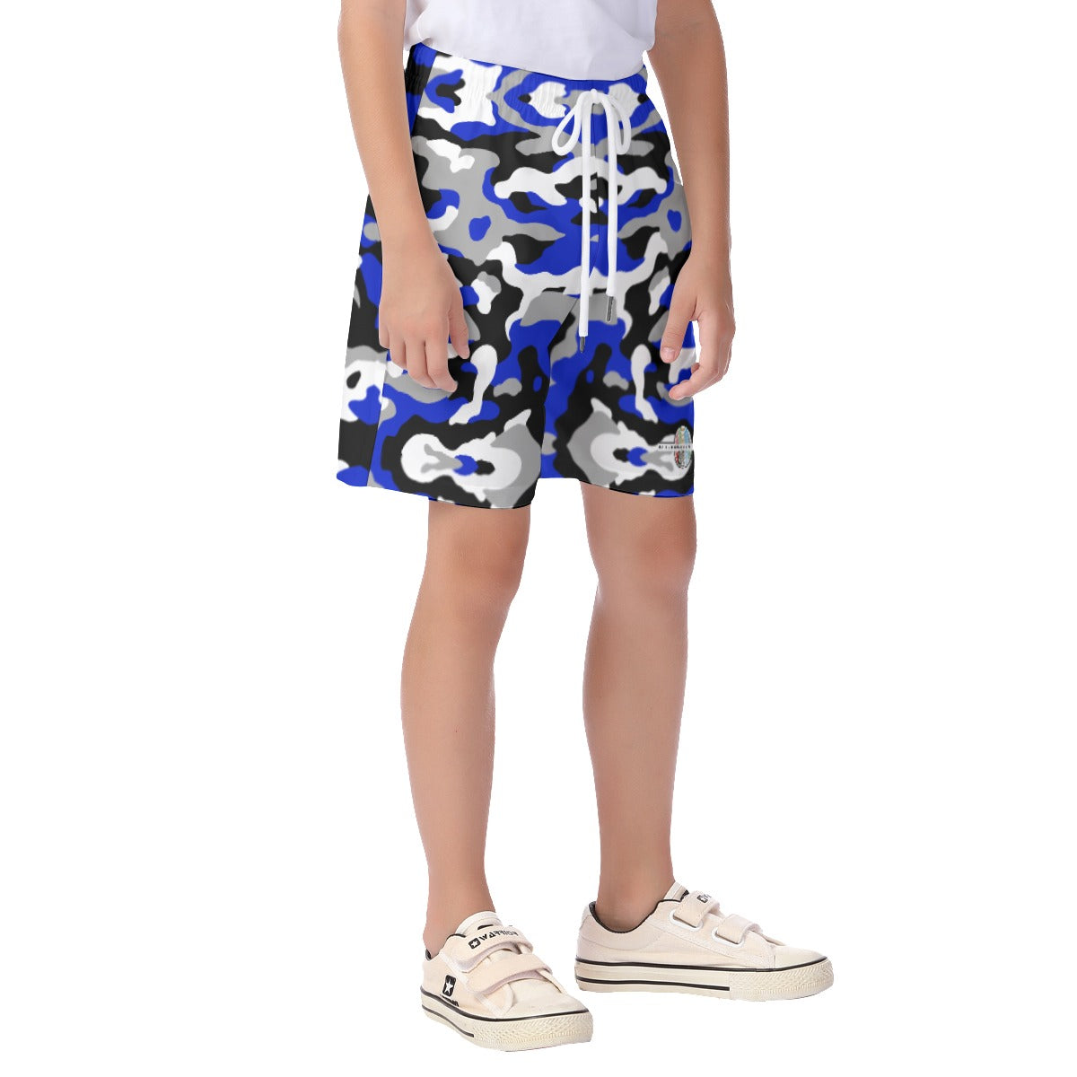 Kids Off The Block Camo Shorts (Blue)