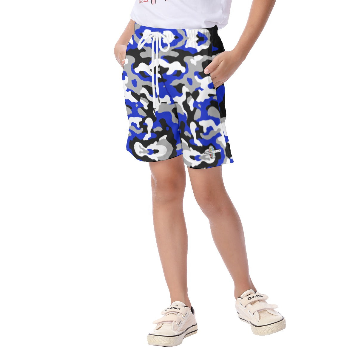 Kids Off The Block Camo Shorts (Blue)