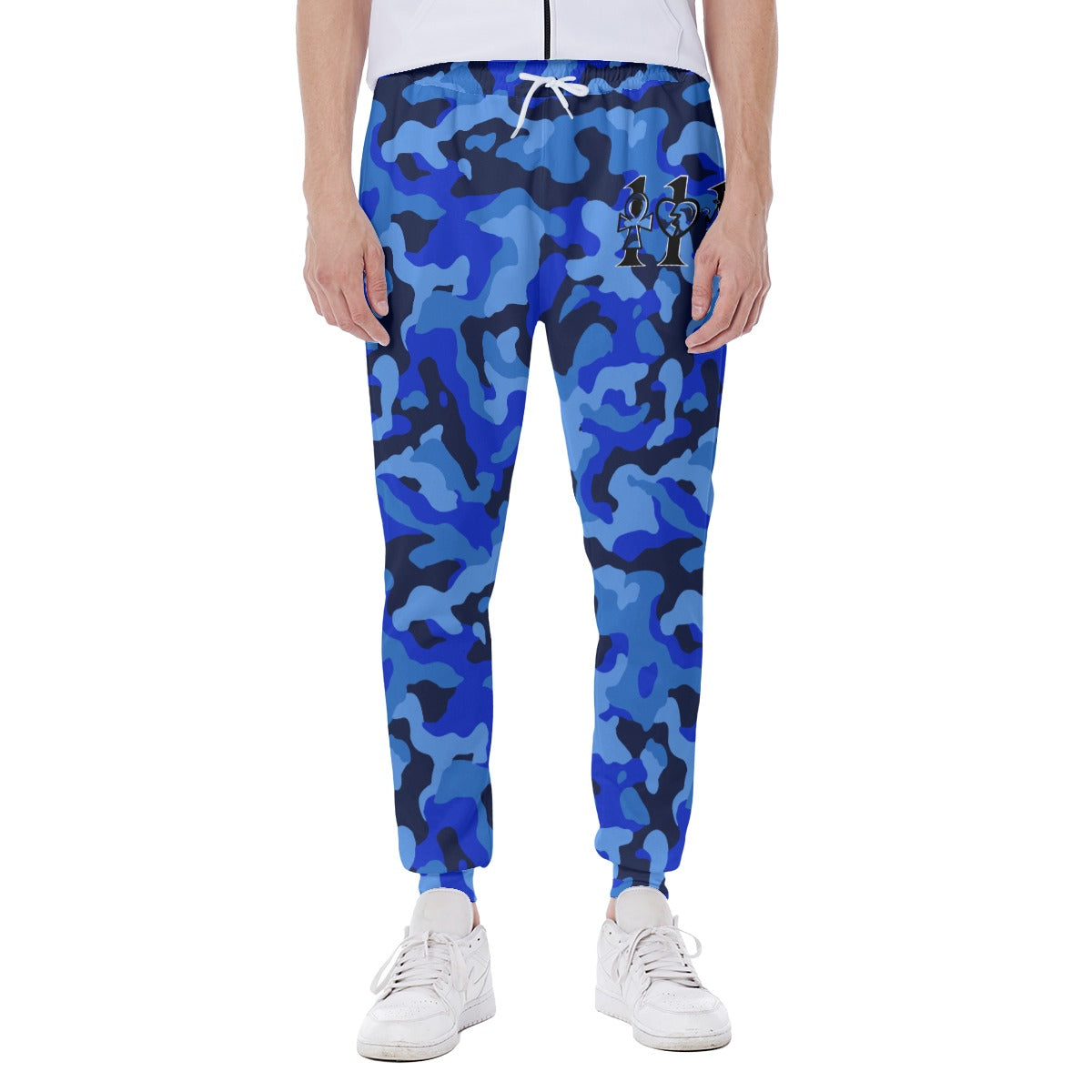 111 BLUE 22 CAMO SWEATPANTS