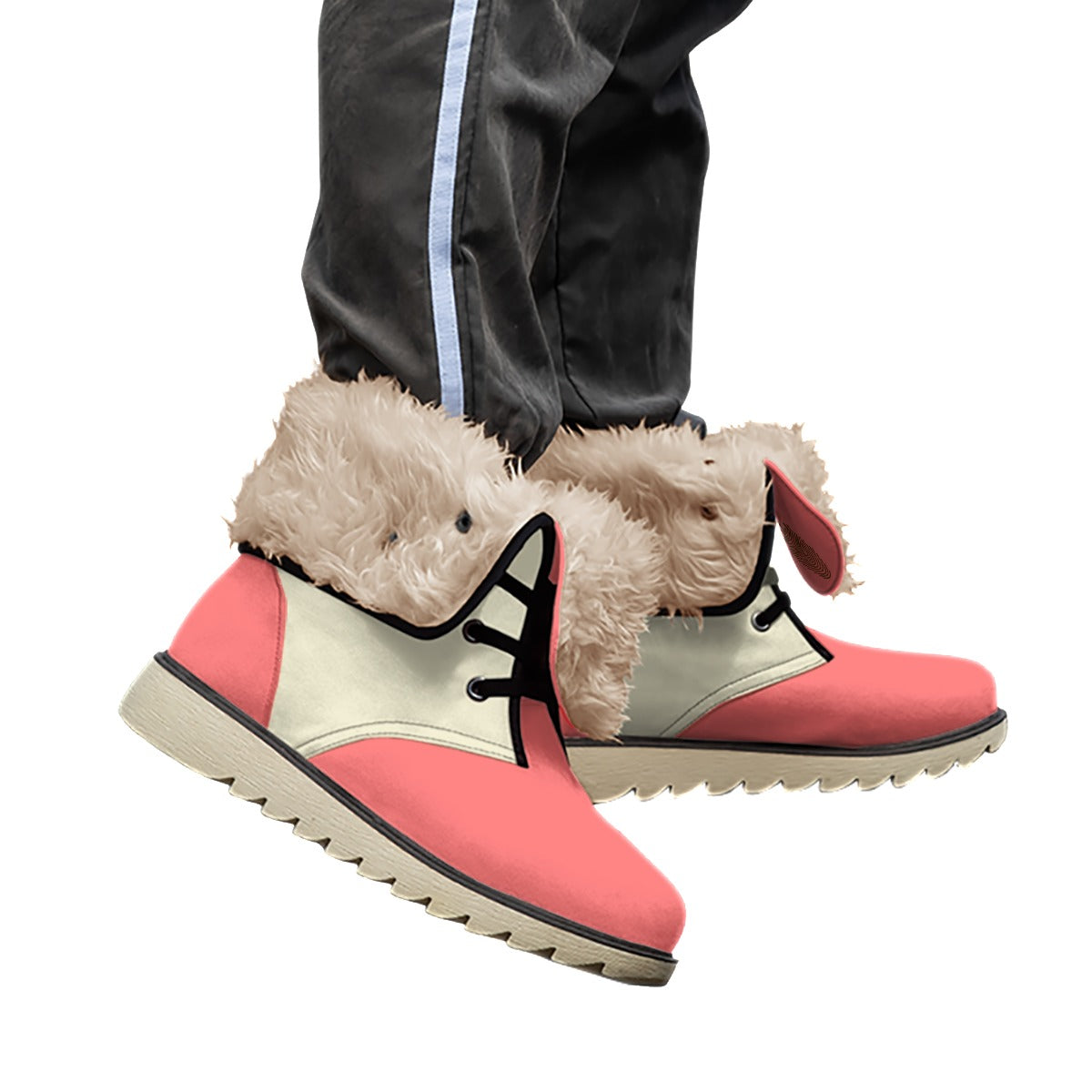 Plush Mud Boots- Creamy Salmon
