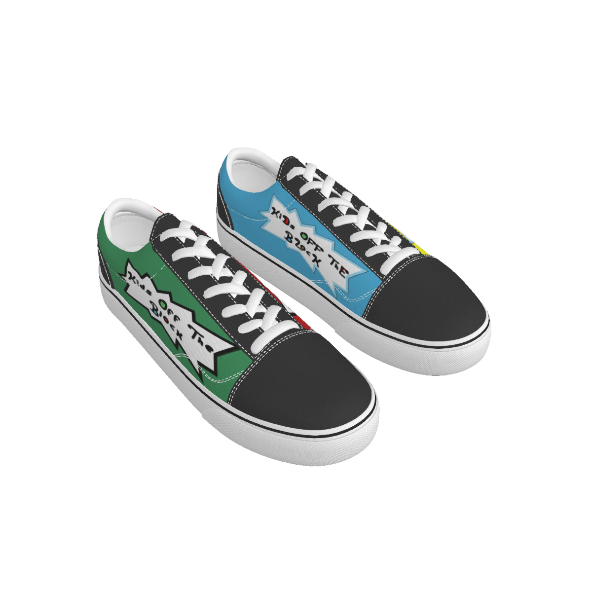 Kids Off The Block Leather stitching | Canvas shoes | Kids Shoes