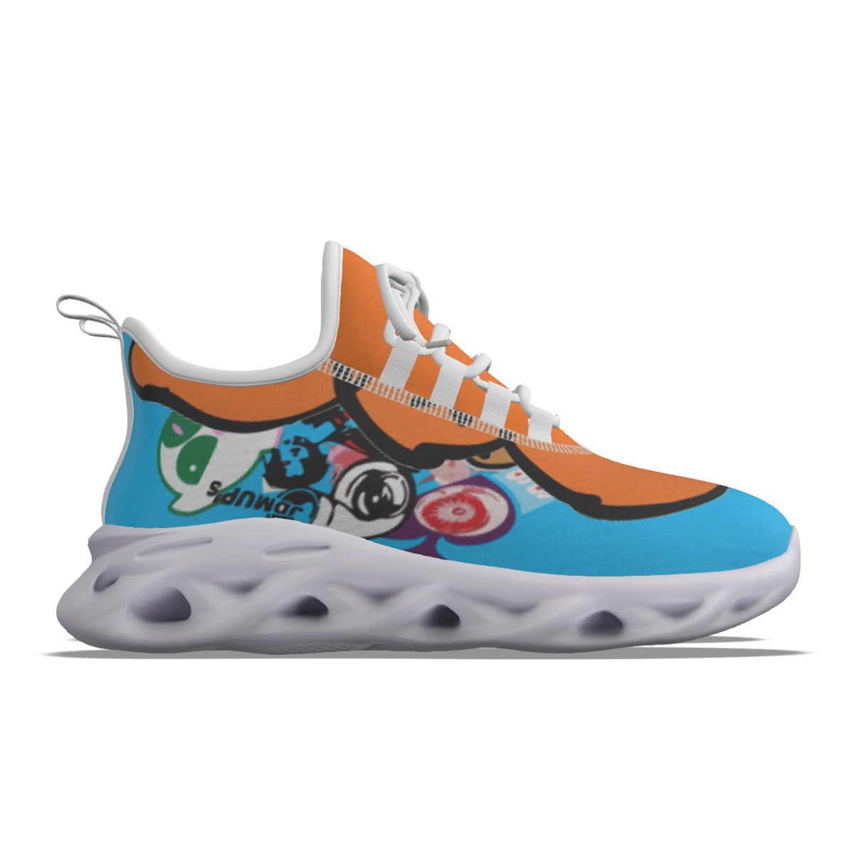 GOTB 2.0 (Skyscrapers) | Mesh Shoes | Aqua Orange Shoes