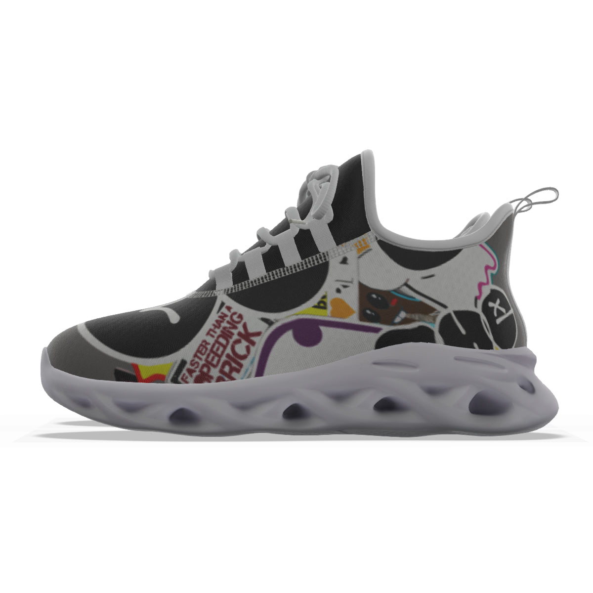 GOTB 2.0 (Skyscrapers) | Mesh Shoes | Midnight Grey Shoes