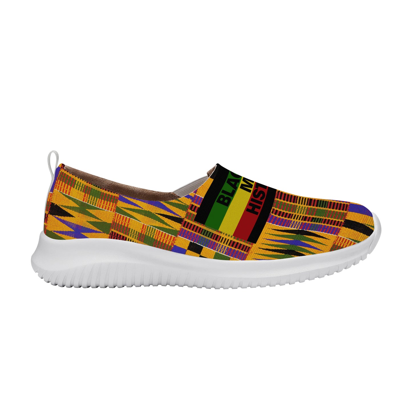 Black Make History Kente Women's Slip On Shoe | Women Sneakers