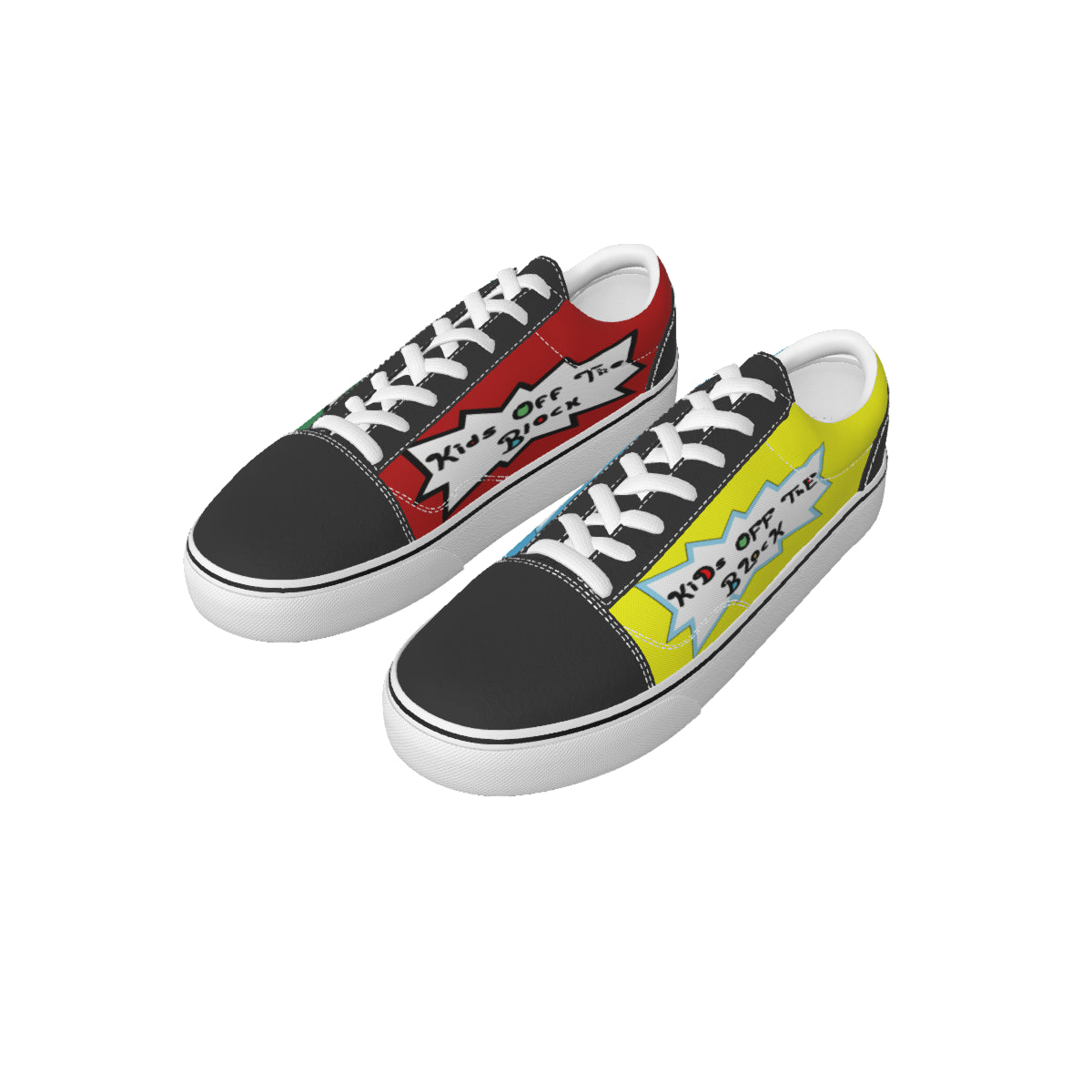 Kids Off The Block Leather stitching | Canvas shoes | Kids Shoes
