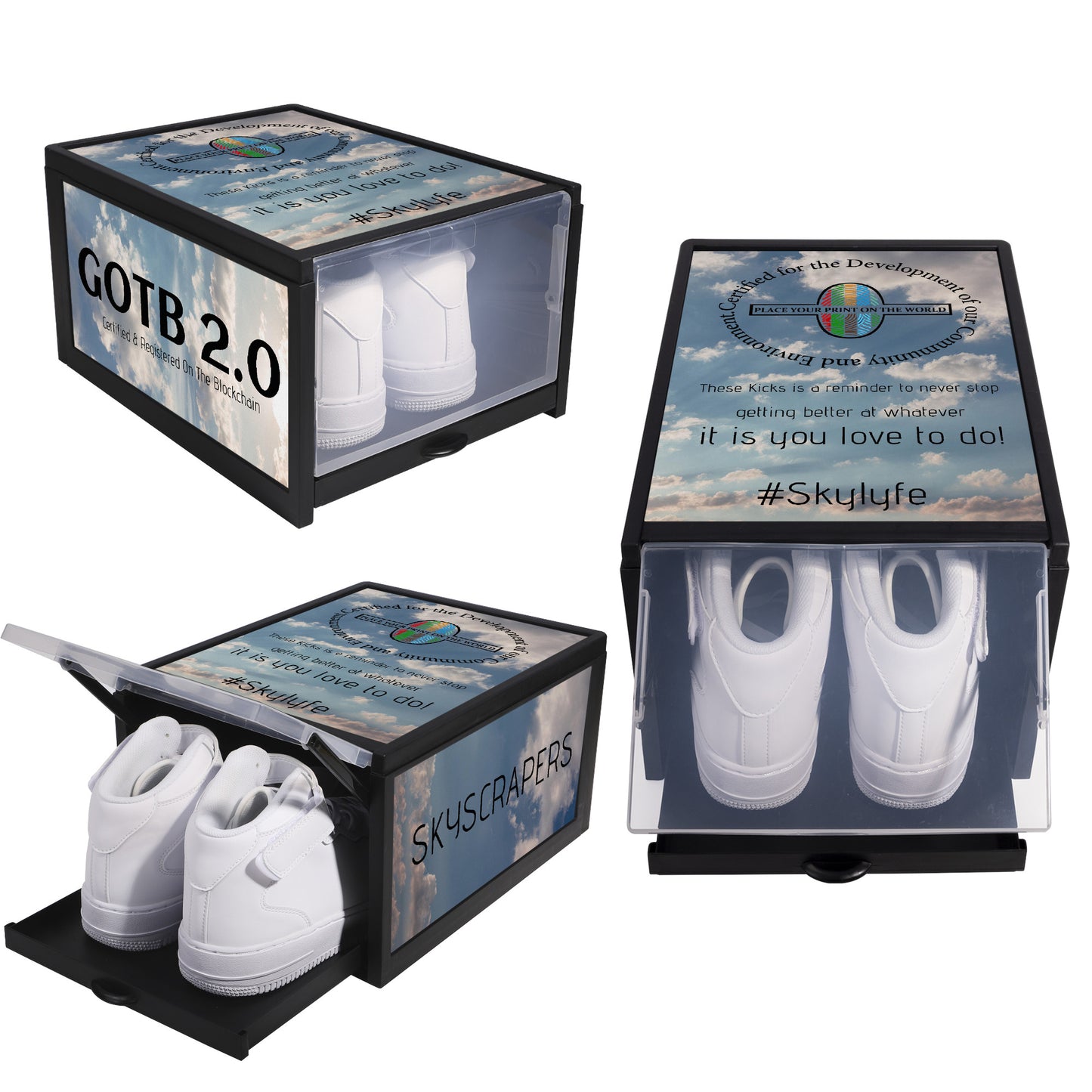 GOTB 2.0(Skyscrapers) | Plastic Shoe Container | Shoes Boxes