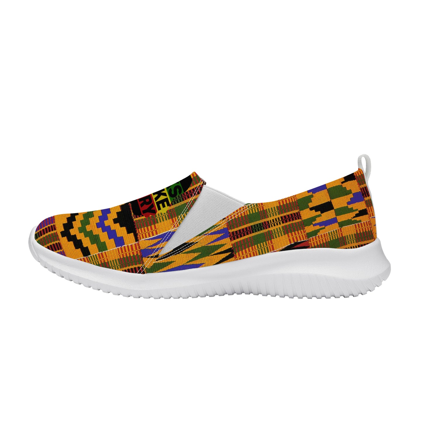 Black Make History Kente Women's Slip On Shoe | Women Sneakers