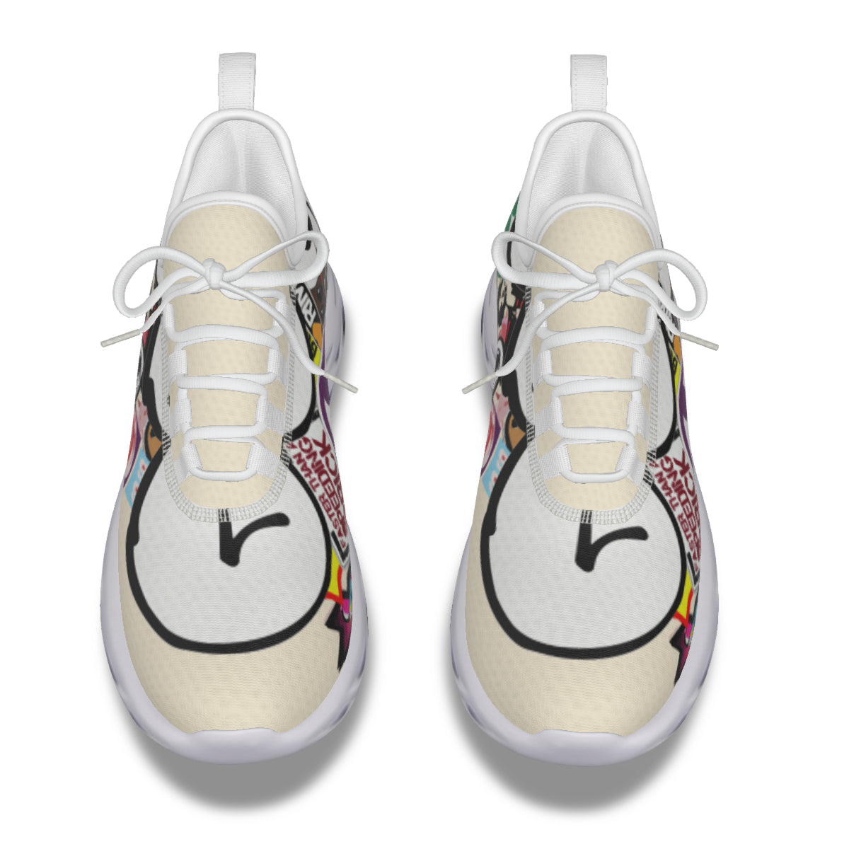 GOTB 2.0 (Skyscrapers) | Eva Shoes | White Cream Shoes