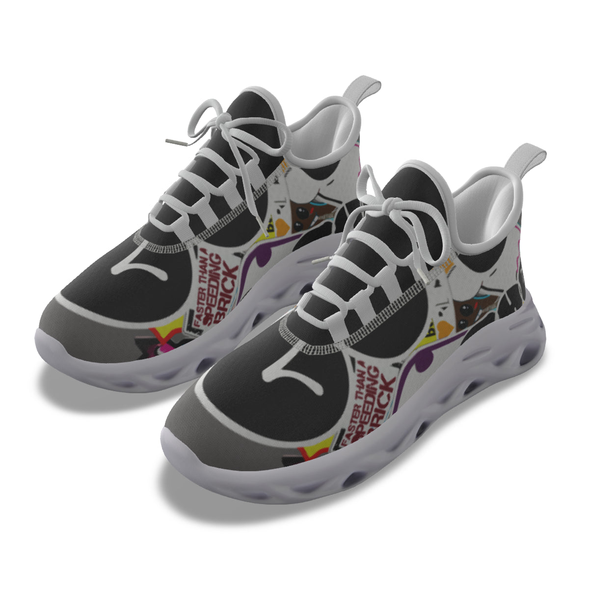 GOTB 2.0 (Skyscrapers) | Mesh Shoes | Midnight Grey Shoes