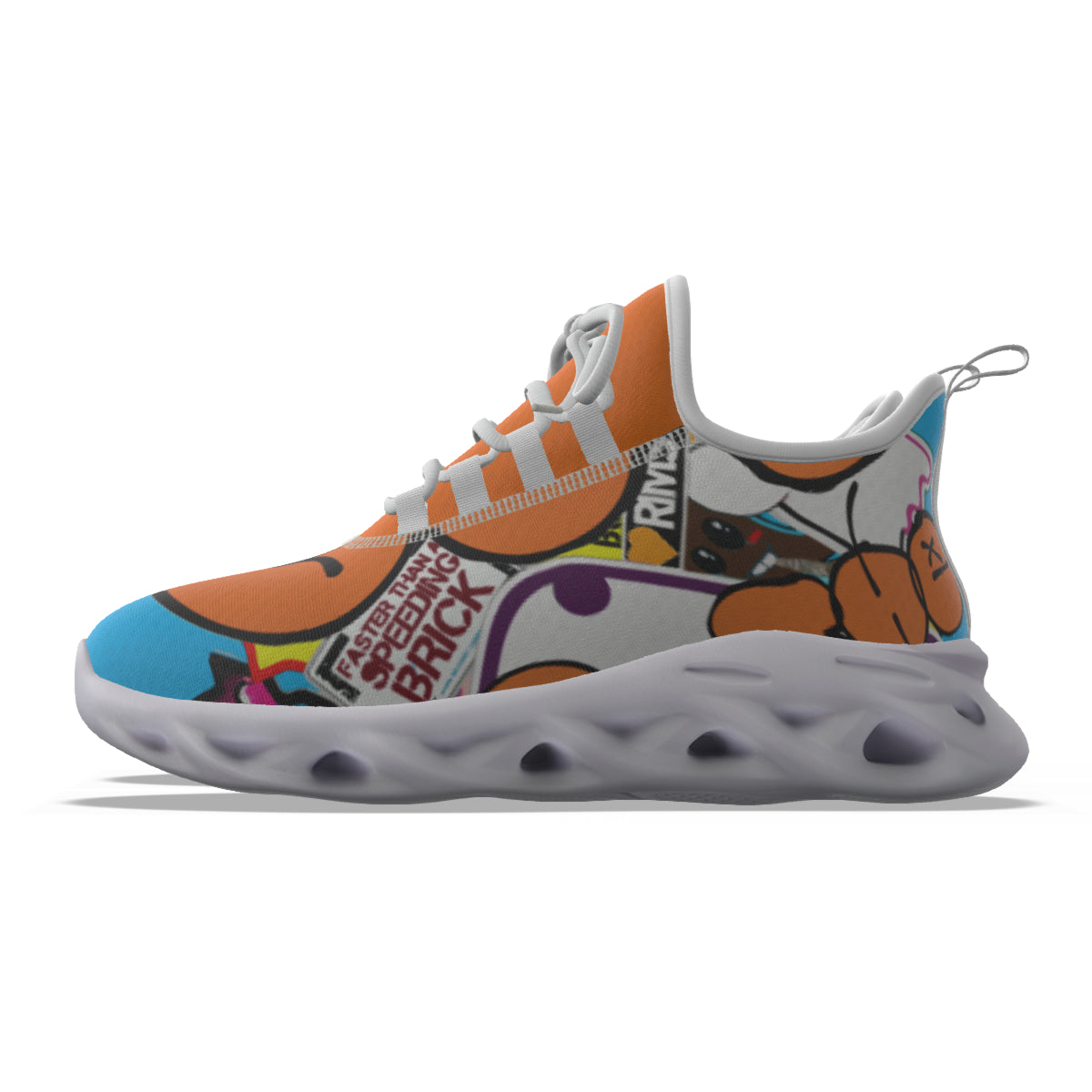 GOTB 2.0 (Skyscrapers) | Mesh Shoes | Aqua Orange Shoes