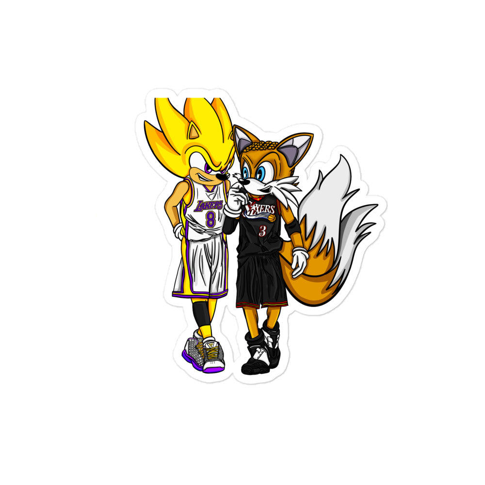 KOBE vs IVERSON Bubble-free sticker