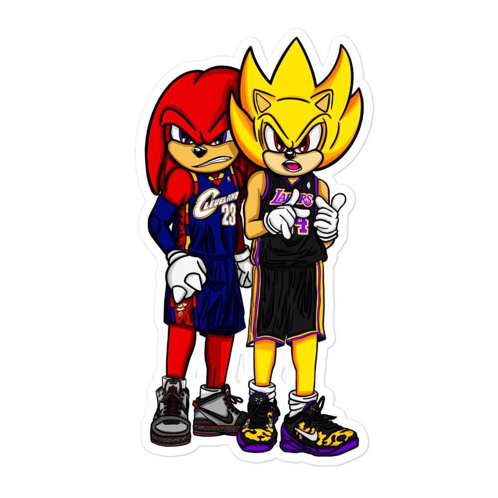 KOBE vs LeBRON Bubble-free sticker