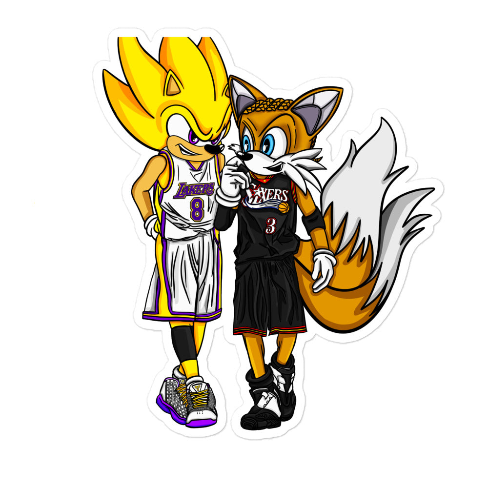 KOBE vs IVERSON Bubble-free sticker