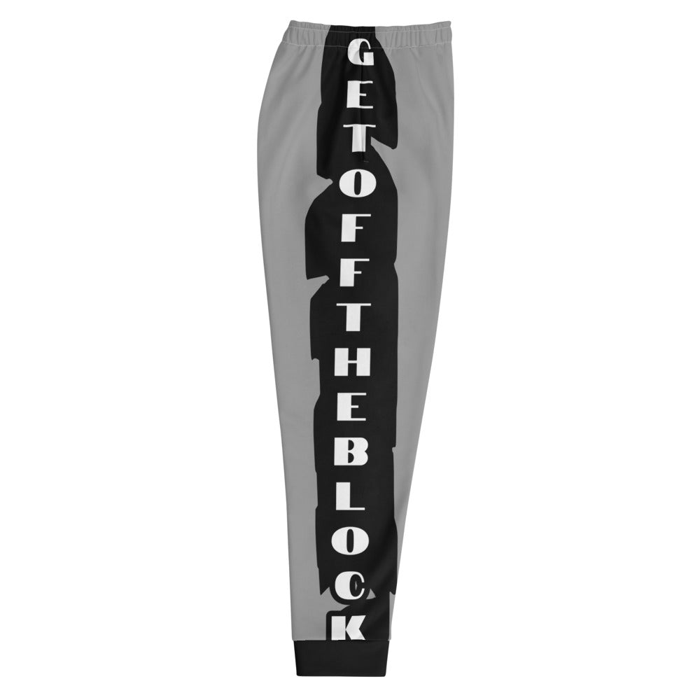 Tracksuit Bottoms - Grey Jogger - GET OFF THE BLOCK