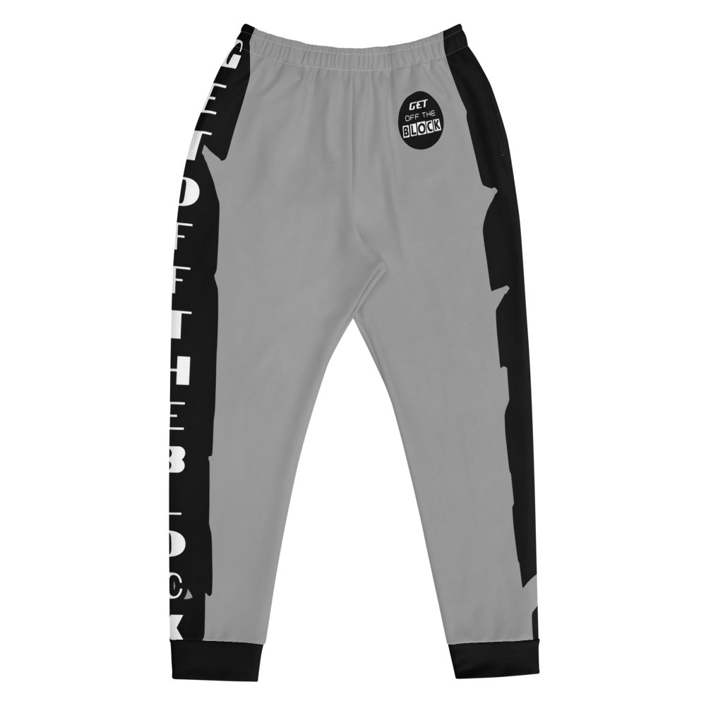 Tracksuit Bottoms - Grey Jogger - GET OFF THE BLOCK