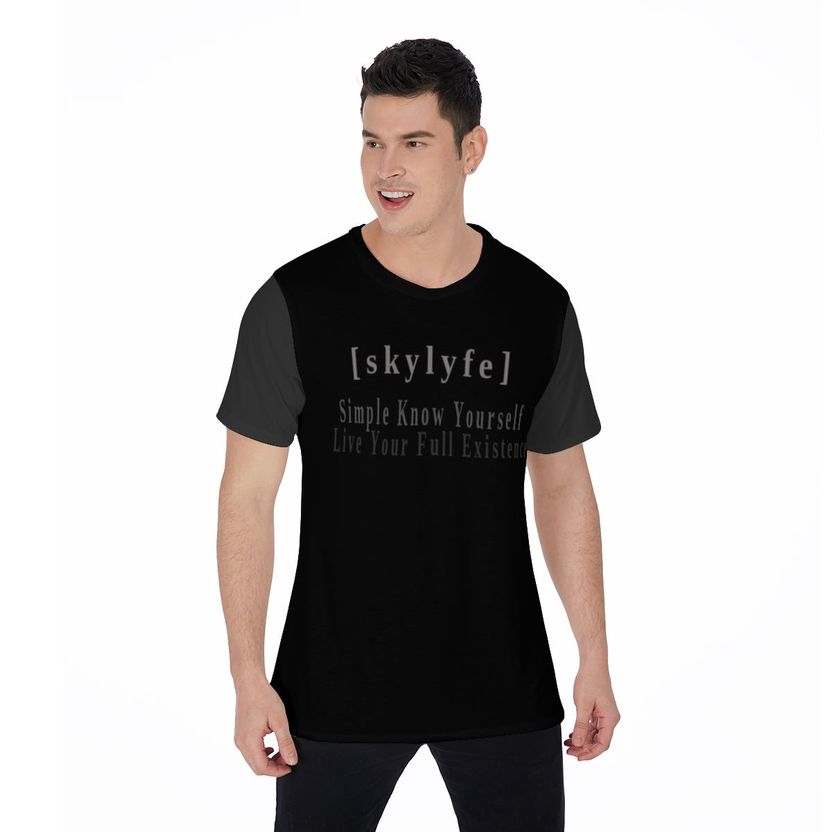 Half Sleeve T-Shirt | Black Tshirt | Sky Lyfe