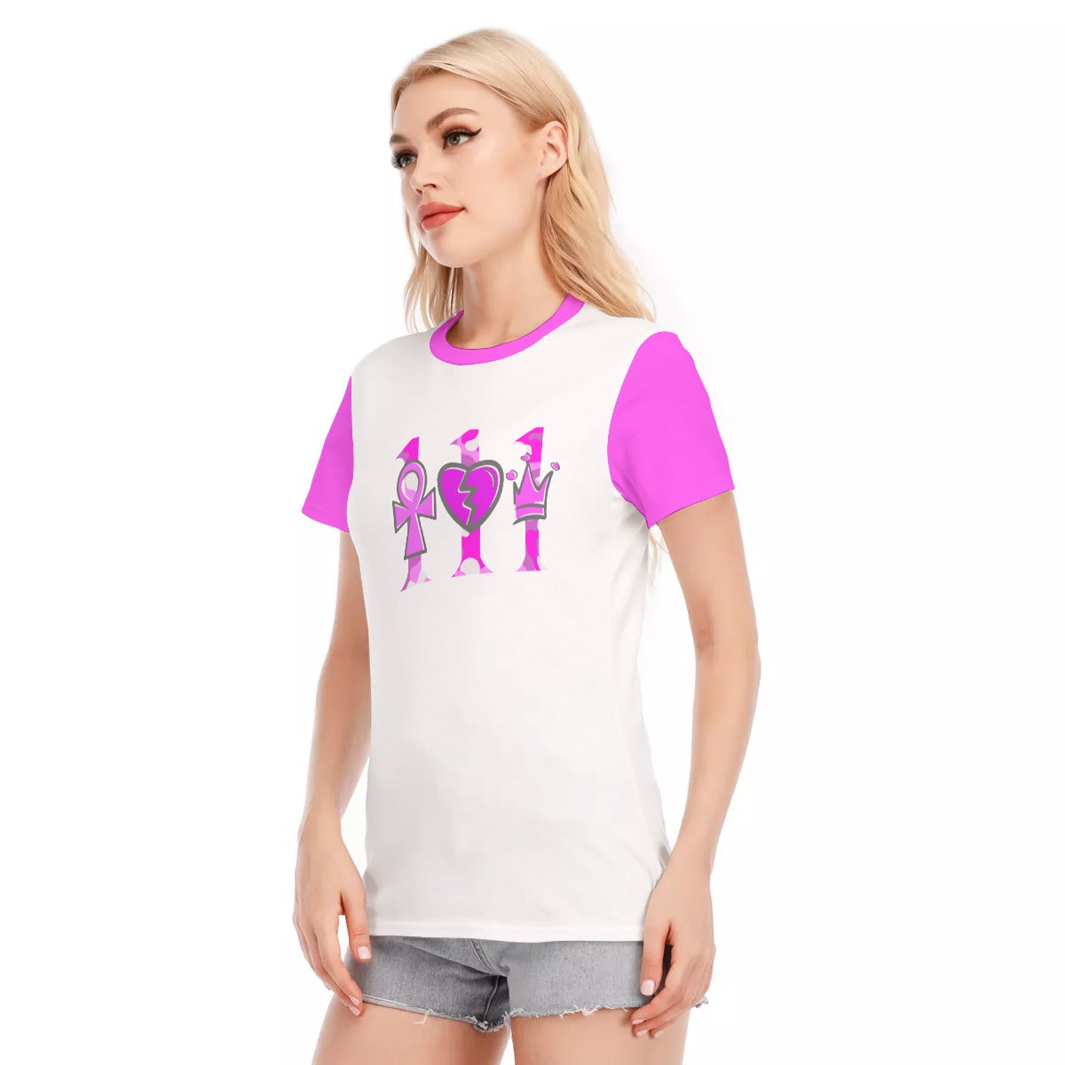 111 PINK CAMO Women's T-Shirt