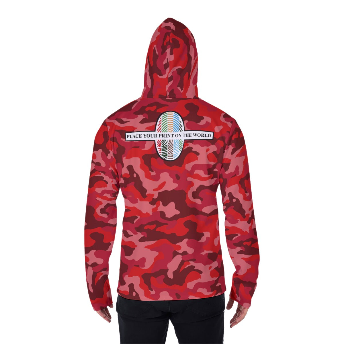 111 RED CAMO Hoodie With Mask