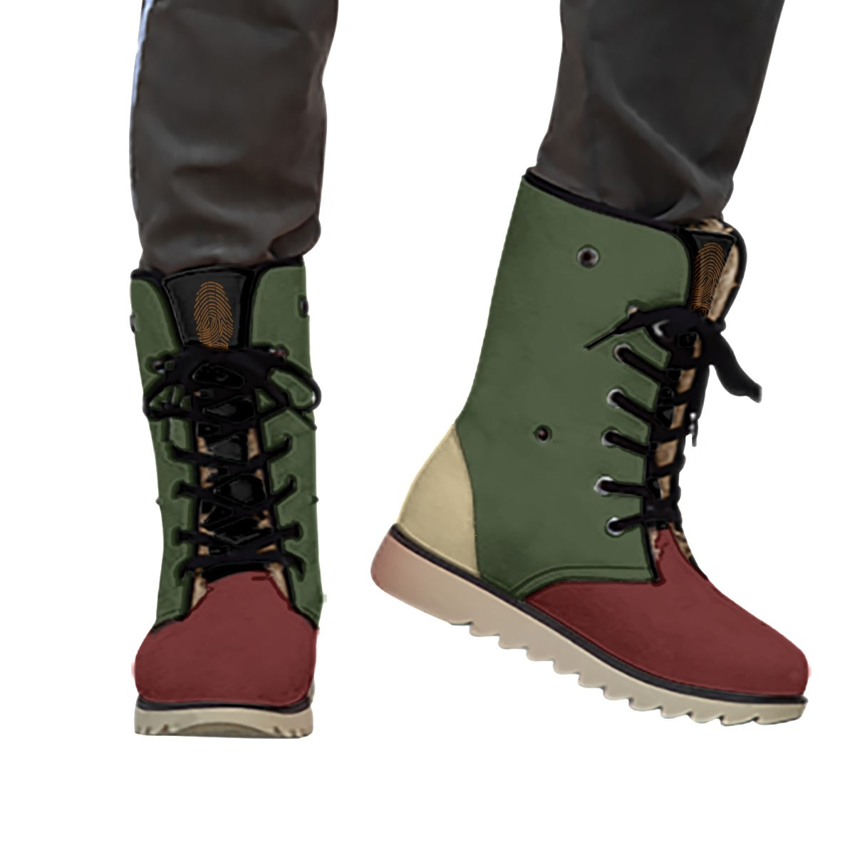 Plush Mud Boots- Forest Maroon