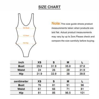 Jag Print Navel Back Hollow One-piece Swimsuit