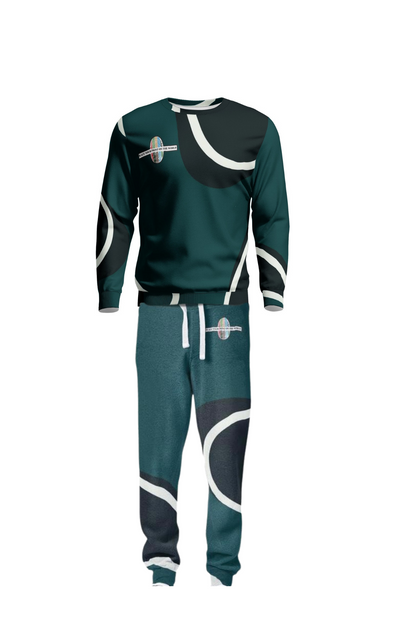 Place Your Print On The World Sweatsuit- Hungar Green